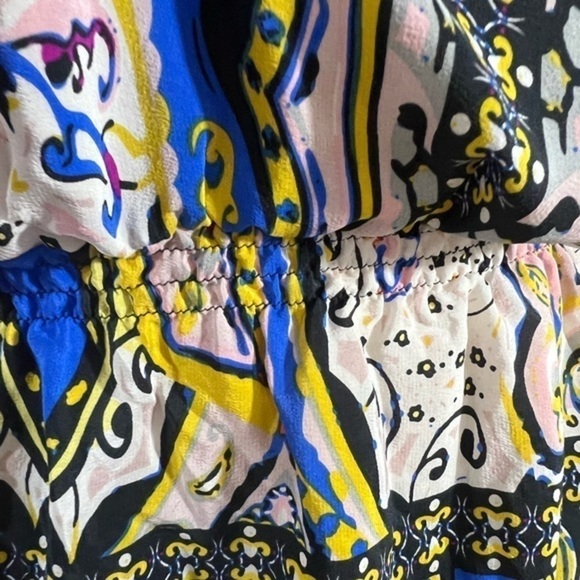 5/48 Saks 5th Avenue Off the Shoulder Mini Dress with Ornamental Designs - Picture 4 of 15